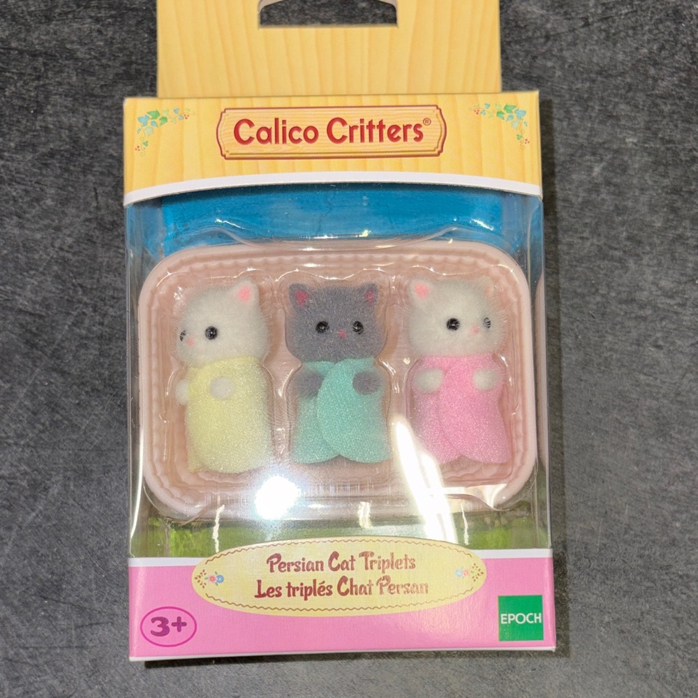 Calico Critters Persian Cat Triplets